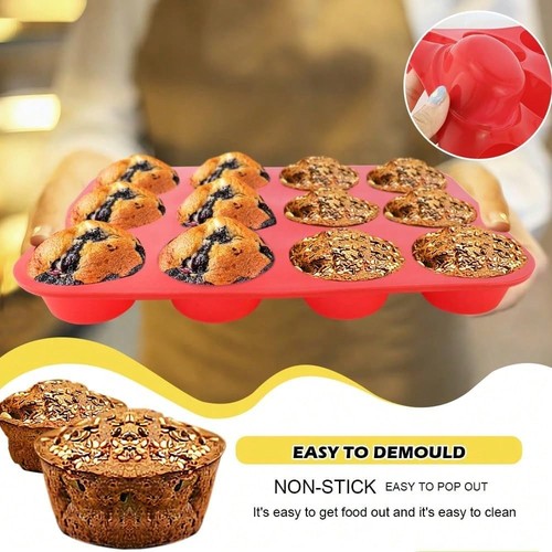 Silicone muffin cupcake - cupcake, 12