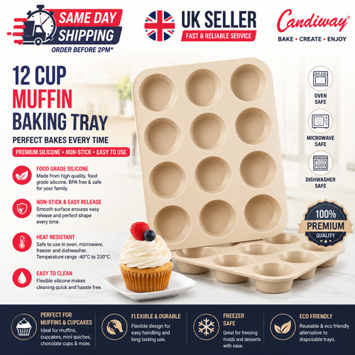 Silicone muffin cupcake - cupcake, 12