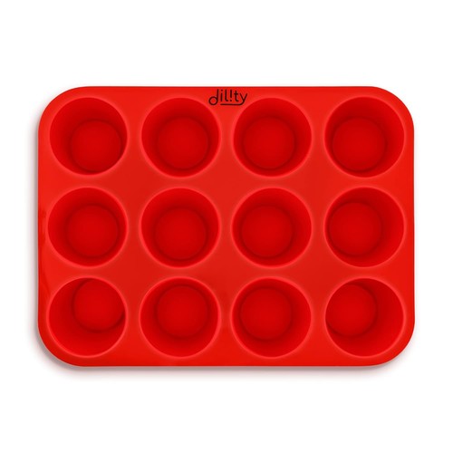 Cup silicone muffin trays - 12,