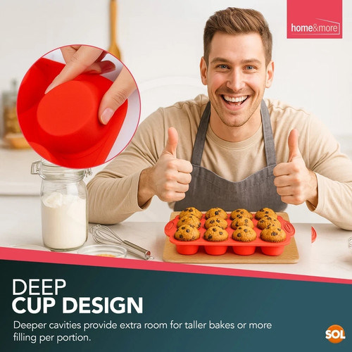 Silicone muffin cupcake - muffin, 12