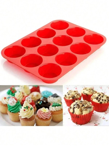 Silicone muffin cupcake - muffin, 12